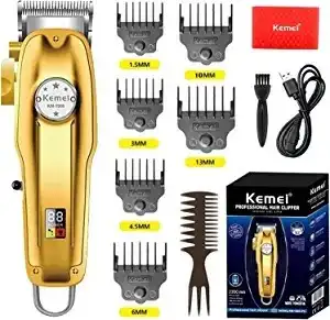 Kemei Km-1313 Rechargeable Digital Display Hair and Beard Trimmer